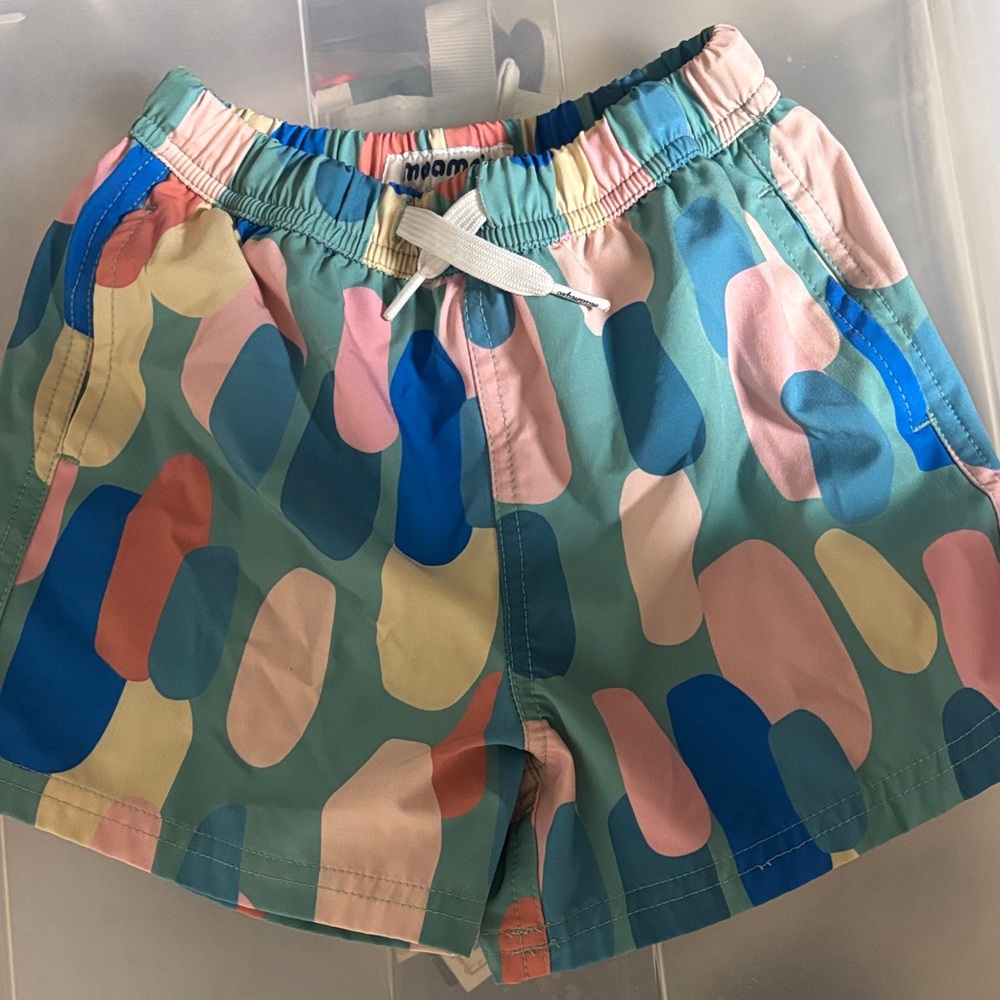 Colorful Patterned boys 5/6 swim Shorts bundle